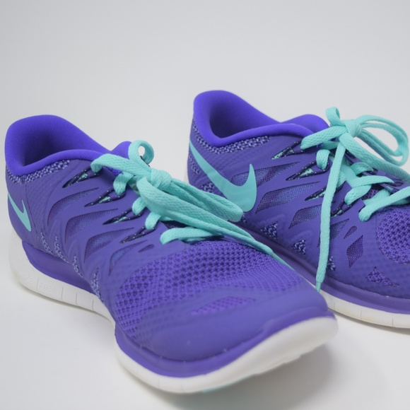 turquoise and purple nikes